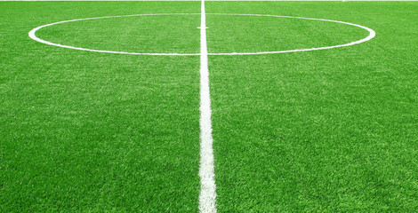 Soccer football field stadium grass line ball background