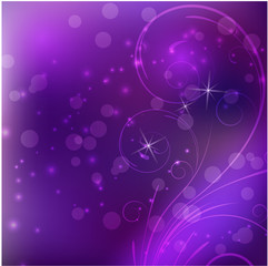 Purple floral background