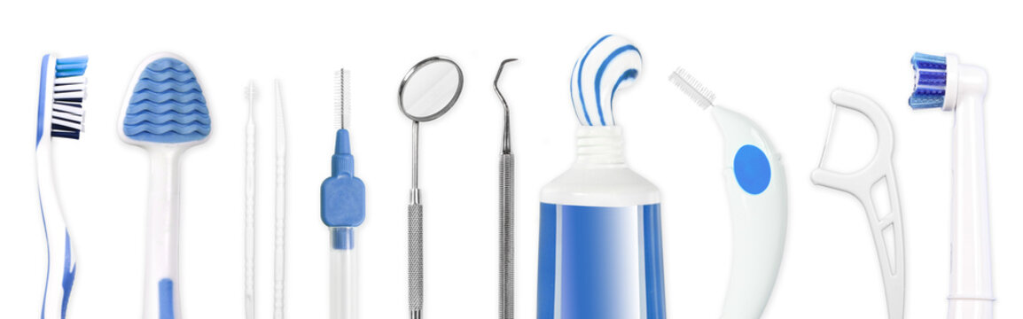 Instrumente zur Zahnpflege, dental hygiene