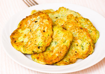 Zucchini pancakes