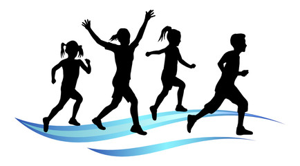 Kinder beim Laufen - 2