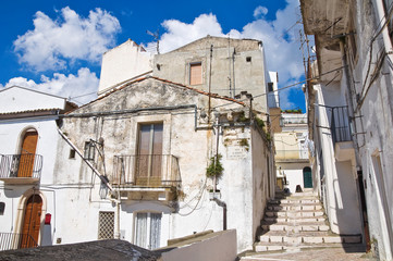 Alleyway. Monte Sant'Angelo. Puglia. Italy.