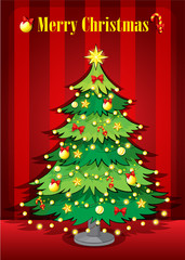 A green giant christmas tree