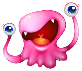 A very excited pink monster © GraphicsRF