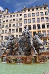 Fototapeta na wymiar Fontaine Bartholdi, Lyon