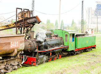 Fototapeta na wymiar steam freight train, Kostolac, Serbia