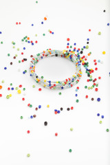 colorful bead braclet