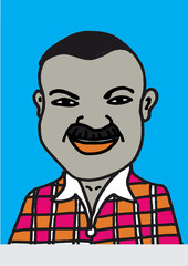 Man  character design  vector illustration