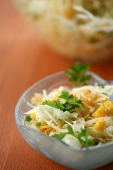 salad with fresh cabbage