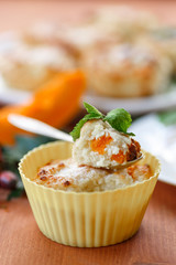 cheese muffins with pumpkin