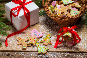 Gingerbread cookies as a nice Christmas gift