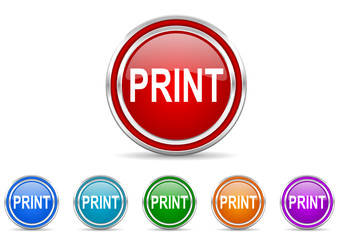 print icon set