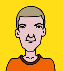 Man  character design  vector illustration