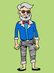 Man  character design  vector illustration