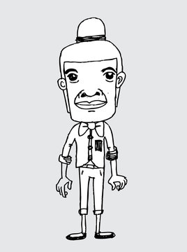 Hipster character design  vector illustration