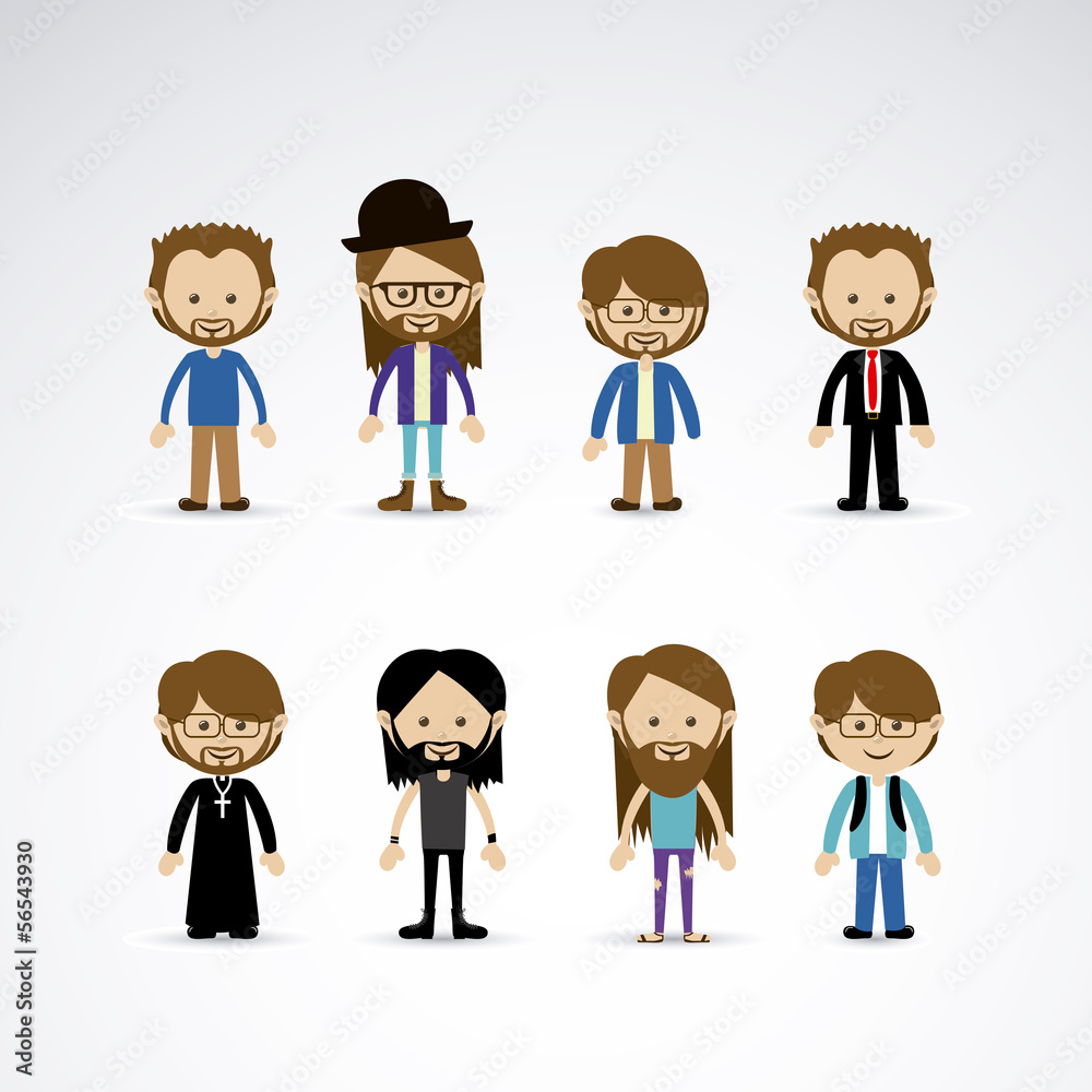 Sticker men design