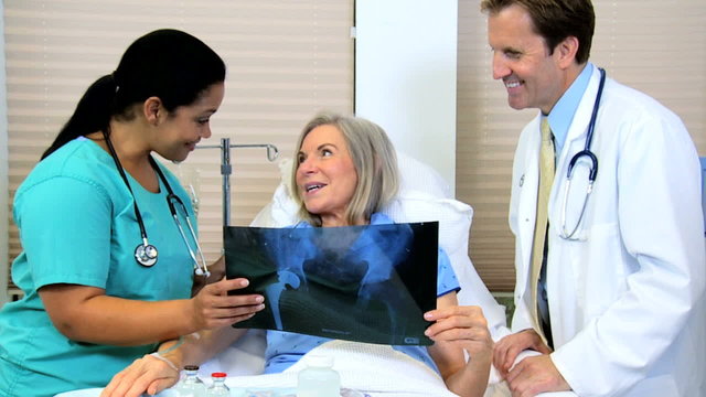 Female Patient Seeing X-Ray Results