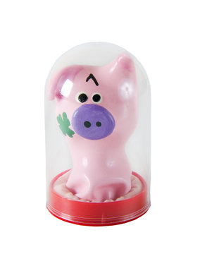 Funny pig shape condom