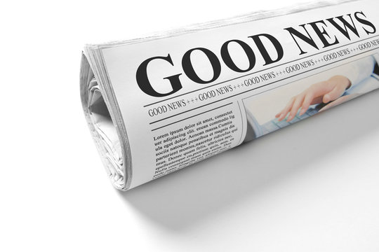 Newspaper with good news