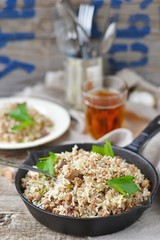 Dirty rice with ground beef