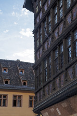 Typical houses in Alsace, France