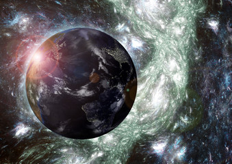 Earth. Elements of this image furnished by NASA