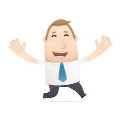 manager in various poses for use in advertising, presentations,