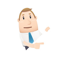 manager in various poses for use in advertising, presentations,