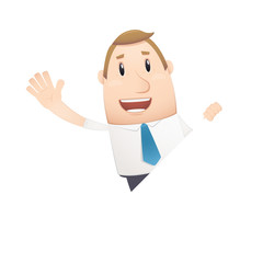 manager in various poses for use in advertising, presentations,