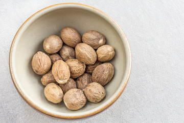 Nutmeg in a bowl