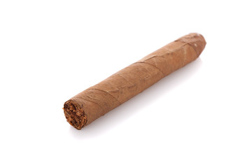 Big cigar isolated on a white background