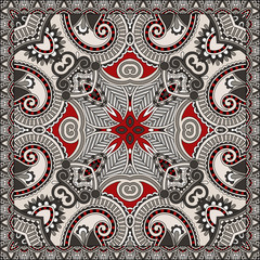 Traditional ornamental floral paisley bandanna
