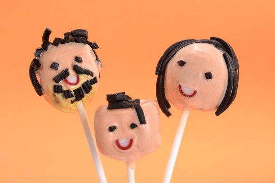 Chupetes de caramelo,dulcer&iacute;a.