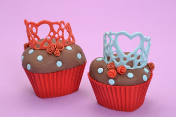 dulces de corazones del día de los enamorados.