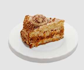 Piece of cake on isoleted background