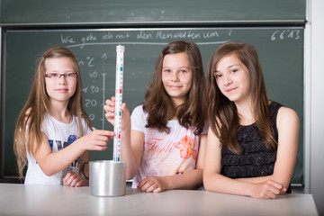 Versuch im Physik-Unterricht