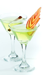green apple martinis