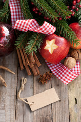 Christmas time, apple