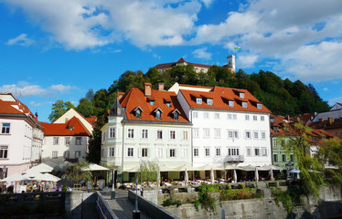 Fototapeta na wymiar Lublana, stolica Słowenii, Europa