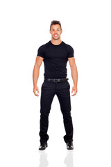 Fototapeta premium Attractive men in black