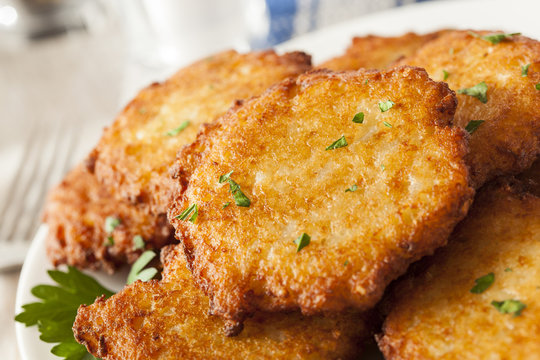 Homemade Traditional Potato Pancake Latke