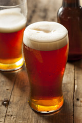 Cool Refreshing Dark Amber Beer