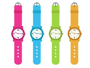 set of four kids watches