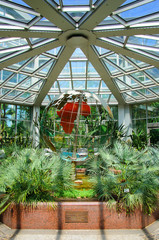 A globe (planet maket) in Palmen Garten, Frankfurt am Main, Hess