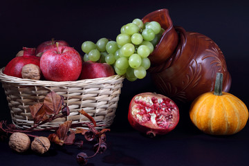 Still life with Autumn fruits