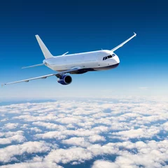 Foto auf Acrylglas Flugzeug am Himmel - Passagierflugzeug / Flugzeug © dell