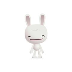 bunny in various poses for use in advertising, presentations,