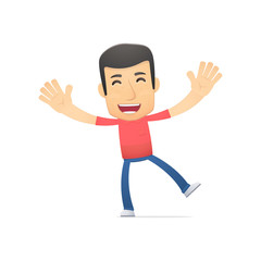 casual man in various poses for use in advertising,