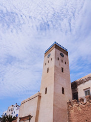 Fototapeta na wymiar Clock tower in Essaouira, Morocco