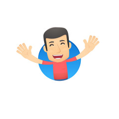 casual man in various poses for use in advertising,